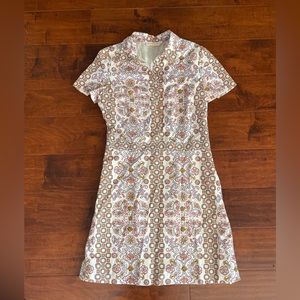 Tory Burch Patterned Dress with Collar